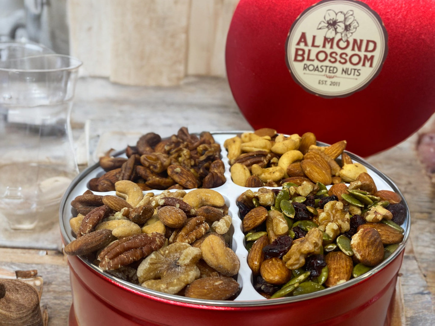 NUT TIN - Sugarless, Sugar-free, and Low-sugar Mix, SHIPS FREE!
