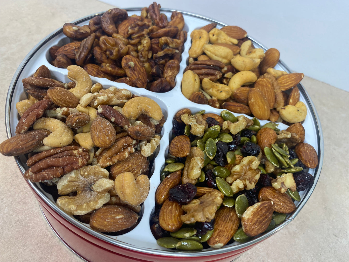 NUT TIN - Sugarless, Sugar-free, and Low-sugar Mix, SHIPS FREE!