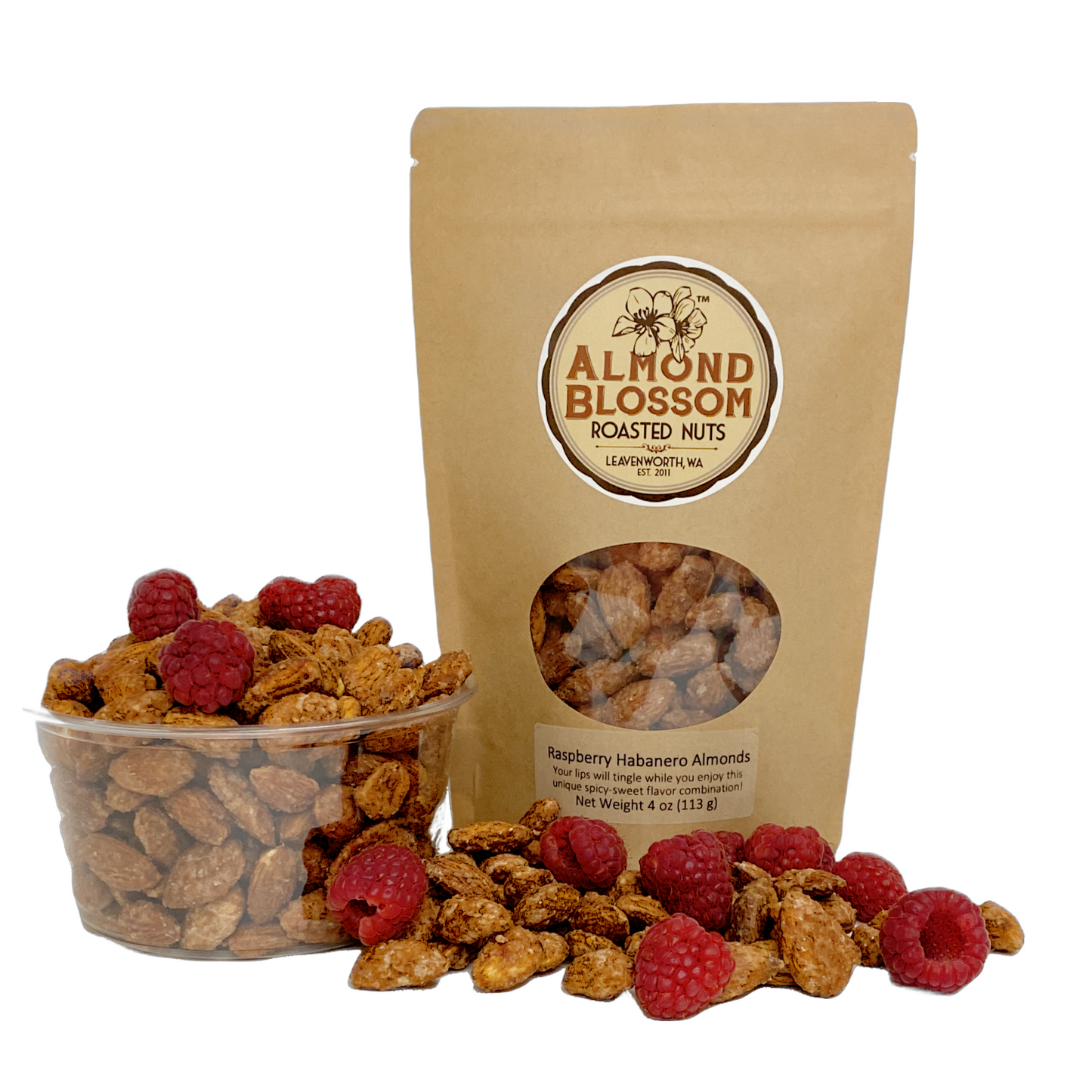 Raspberry Cream Almonds