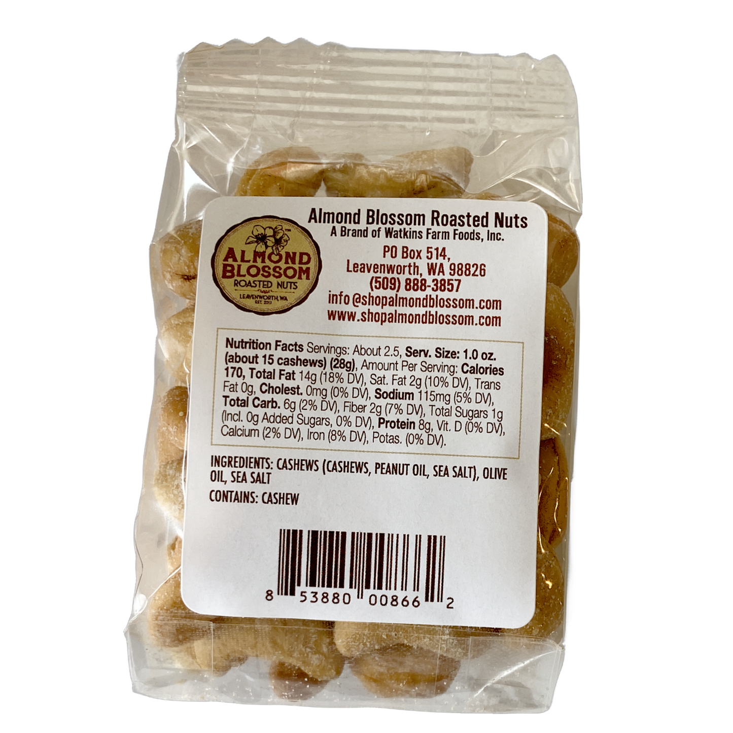 Sea Salt Roasted Cashews