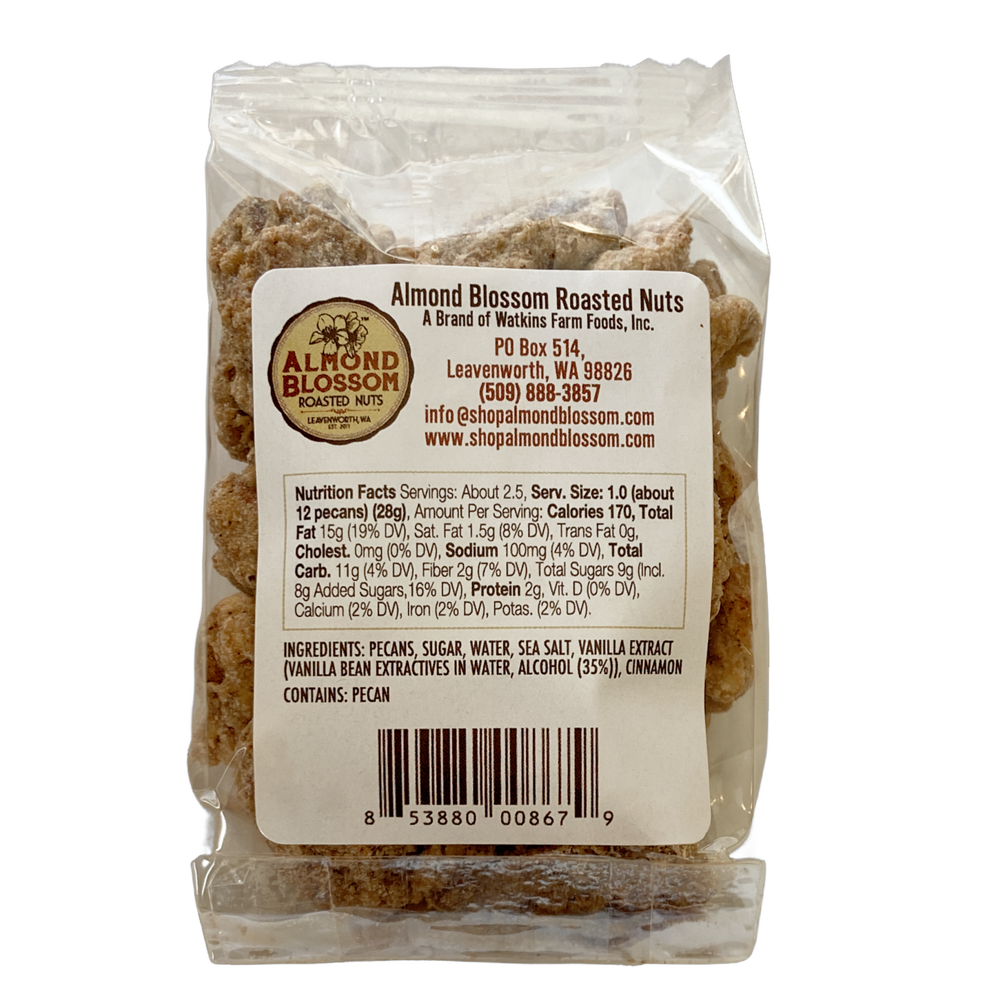 Cinnamon Vanilla Pecans