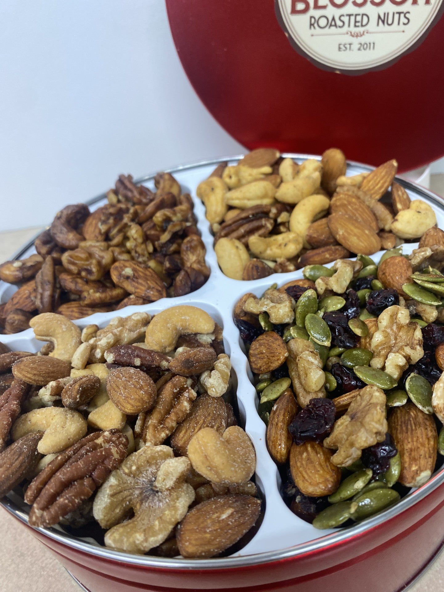 NUT TIN - Sugarless, Sugar-free, and Low-sugar Mix, SHIPS FREE!