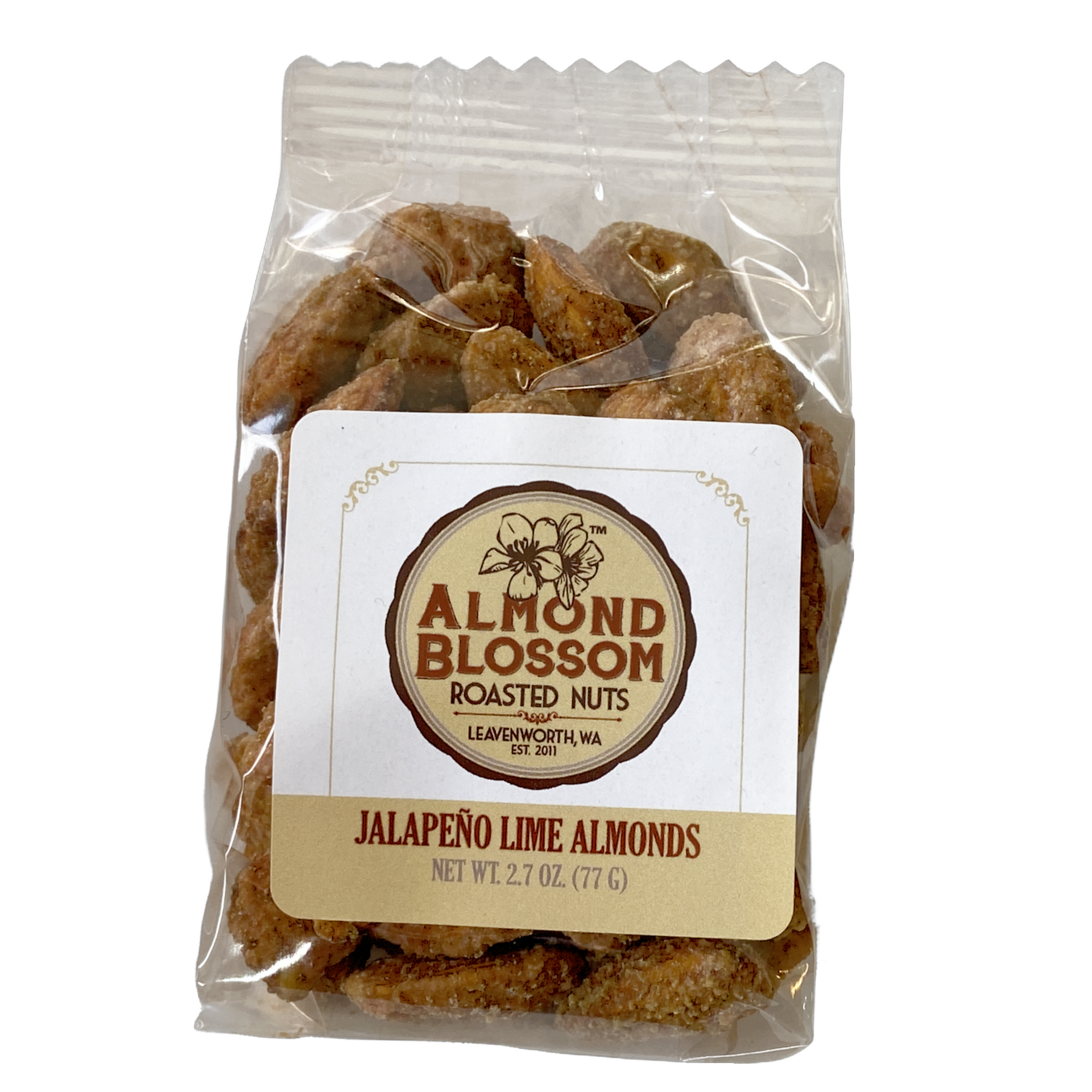 Jalapeño Lime Almonds – Almond Blossom Roasted Nuts & Watkins Farm Jalapeño Lime Almonds – Almond Blossom Roasted Nuts & Watkins Farm